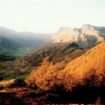 1013. Langdale Pikes, Bow Fell & Mickleden from Lingmoor Fell, Langdale, Cumbria