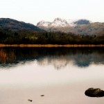 613. Langdale Pikes from Elter Water, Langdale, Cumbria